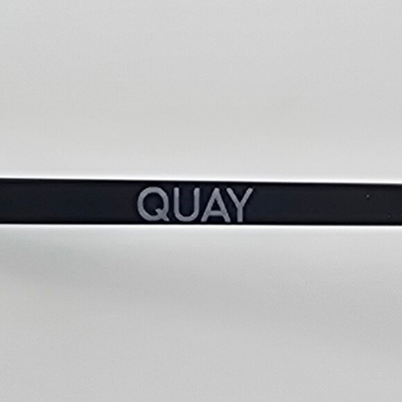 Quay Australia High Key Black Frame Fade Lens Large Aviator Sunglasses 63-18-140 main image 7